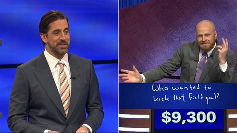 'Jeopardy!' guest host Aaron Rodgers left speechless after contestant's response - ABC7 San ...