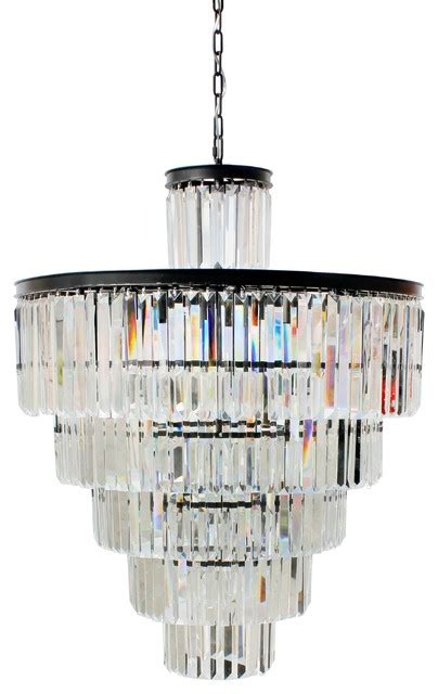 D'Angelo 13 Light 6 Tier Clear Glass Crystal Prism Chandelier - Chandeliers - by Light Up My Home