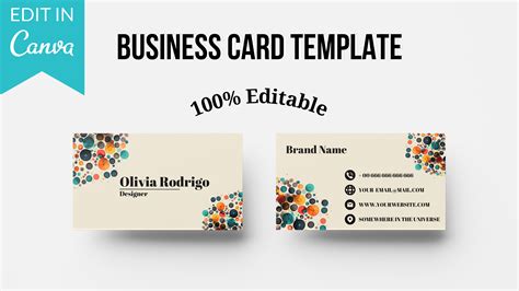 Premium Business Card Design template - Canva editable templates by ...