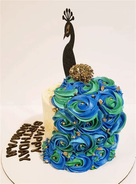 Peacock Cake Design Images (Peacock Birthday Cake Ideas) | Peacock cake, Peacock birthday, Learn ...