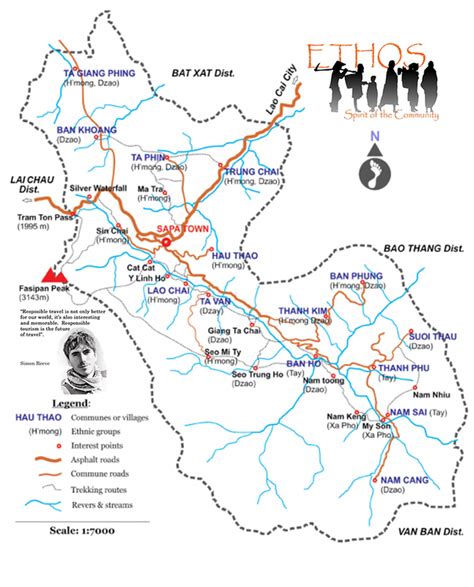 Sapa Trekking Map - Ethos - Spirit of the Community