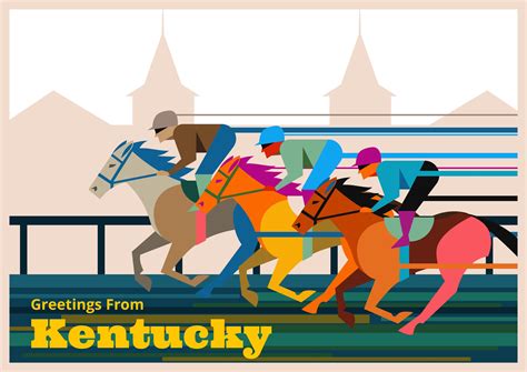 Kentucky Derby briefkaart illustratie Vector. Kies uit duizenden gratis ...