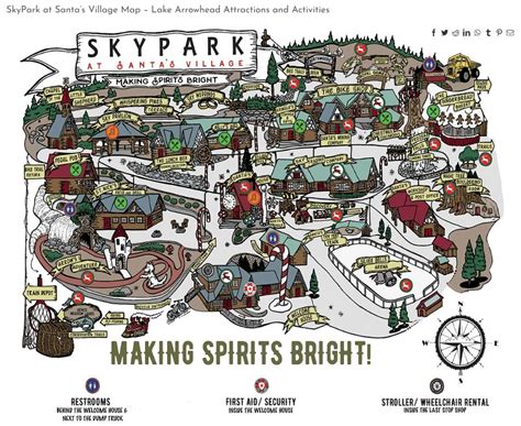 SkyPark at Santa's Village Map and Brochure (2023) | ThemeParkBrochures.net