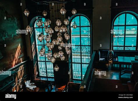 June 2021, Moszna, Poland. Interior of Moszna Castle in the village ...