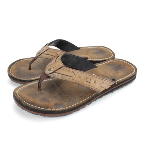 Clarks Collection Flip Flops Thongs Sandals Brown Lea… - Gem