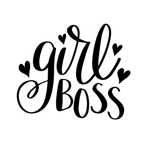 Hand Lettered Girl Boss Free SVG Cut File