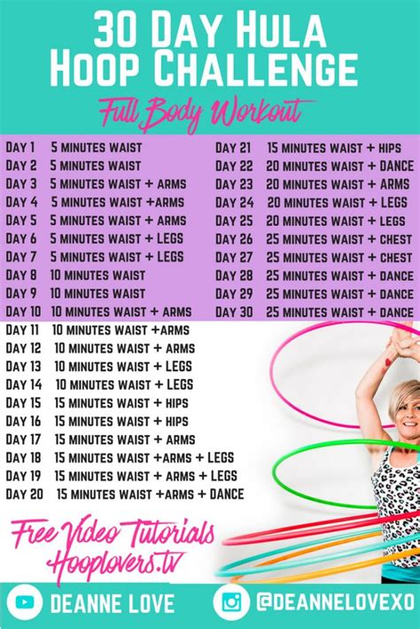 30 Day Hula Hoop Challenge | Hula Hoop Full Body Workout