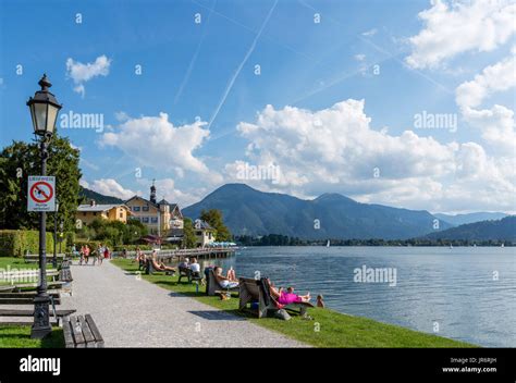 Tegernsee, Lake Tegernsee, Bavaria, Germany Stock Photo - Alamy