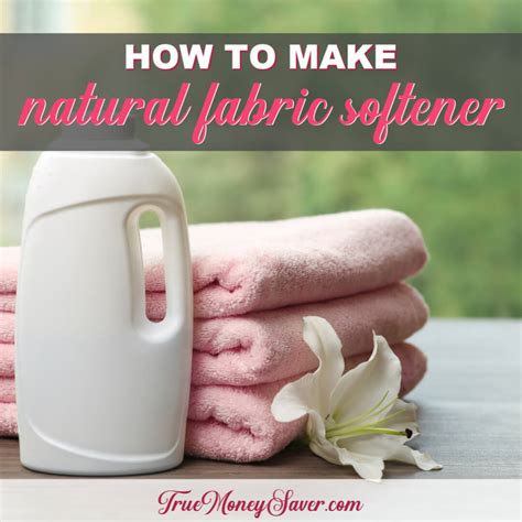 How To Make A Natural Fabric Softener Right Now