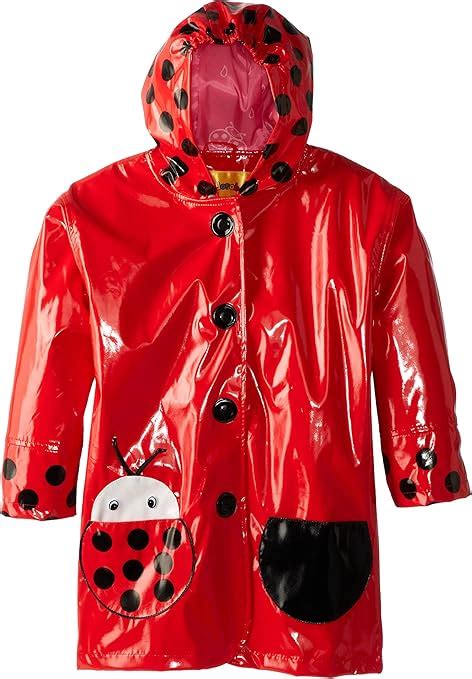 Amazon.com: Kidorable Little Girls' Ladybug Raincoat, Red, 2T: Infant ...