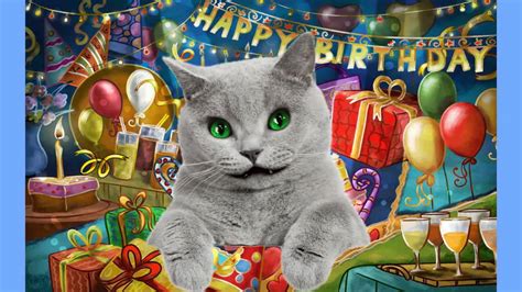 Cat Singing Happy Birthday Song - YouTube