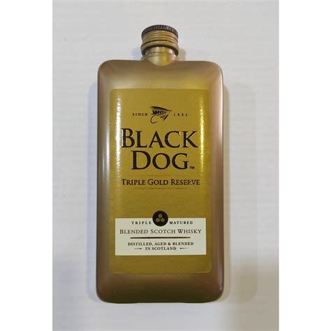 Black Dog Triple Gold Reserve triple matured blended scotch whisky 180ml | Shopee Singapore