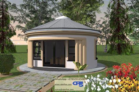 A AAEHouse Plan No. W2351 | Round house plans, African house, Beautiful ...