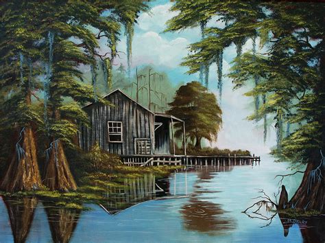 A Home in the Swamp Painting by Marilyn Drury - Pixels