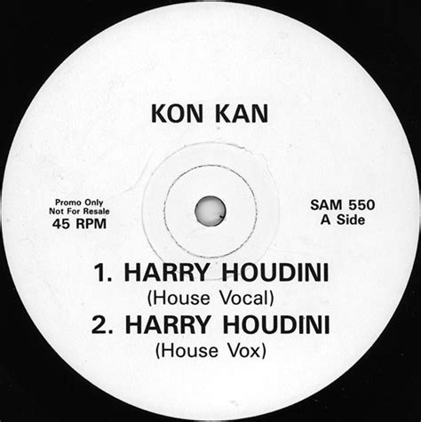 Kon Kan – Harry Houdini (1989, Vinyl) - Discogs