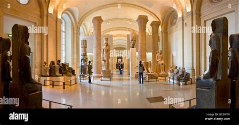 France, Paris, Louvre Museum, room of the Egyptian Antiquities Stock ...