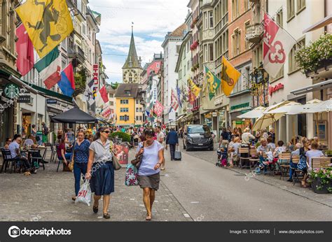 In the streets of Zurich in Switzerland – Stock Editorial Photo ...