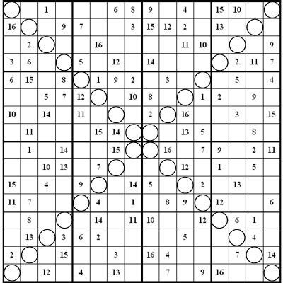 Image result for free 16x16 super challenger sudoku | Sudoku, Sudoku puzzles, The originals