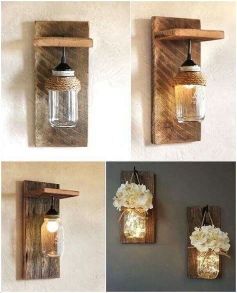 Pin by Doug Scott on wood projects | Diy mason jar lights, Wall lamp ...