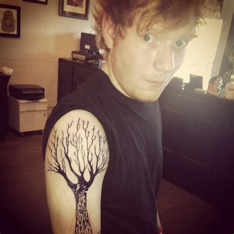 Ed Sheeran Shows Off New "Family Tree" Arm Tattoo - Capital