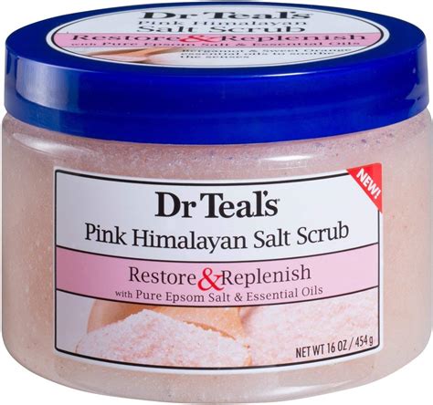 Dr Teal's Pink Himalayan Sea Salt Scrub 16oz, pack of 1: Amazon.sg: Health & Personal Care