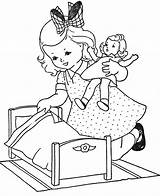 Printable Doll Coloring Pages sketch template