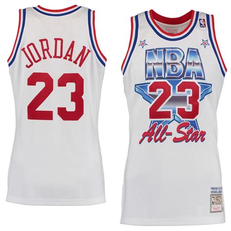 Men's Chicago Bulls Michael Jordan Mitchell & Ness White 1991 All-Star Hardwood Classics ...