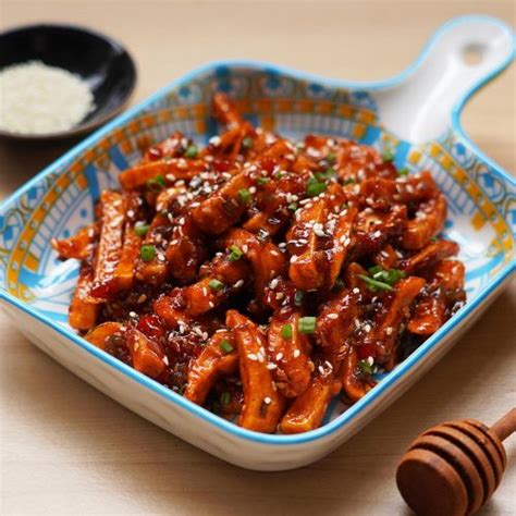 Honey Chilli Potato Recipe - Raks Kitchen