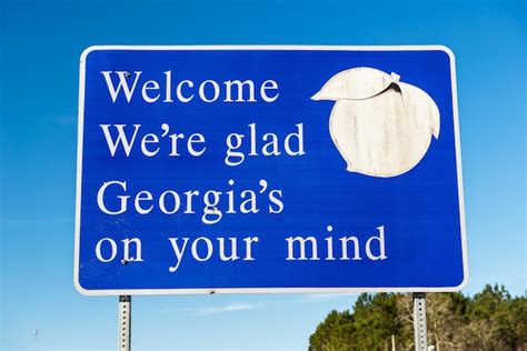 Premium Photo | Welcome to georgia sign