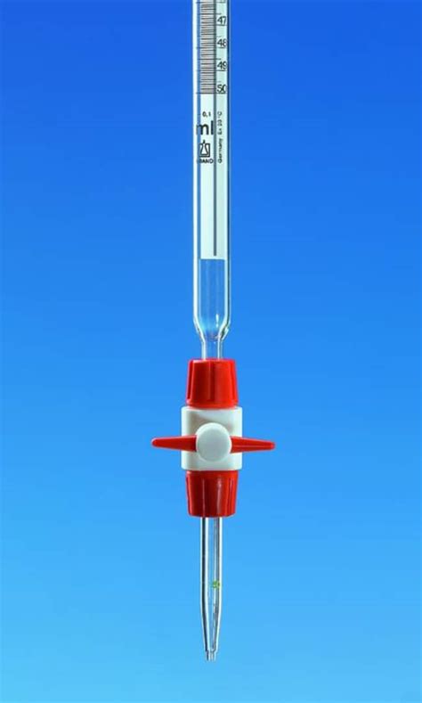 BRAND™ SILBERBRAND Compact Burette with Schellbach Stripe Capacity: 25 mL | Fisher Scientific