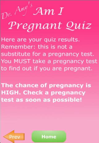 Am I Pregnant Quiz SALE Healthcare & Fitness Degree From