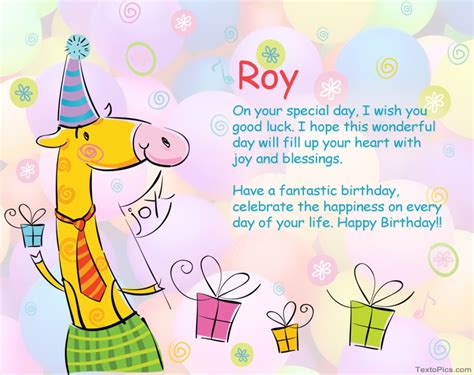 Happy Birthday Roy pictures congratulations.