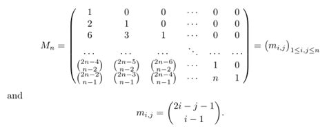 What and where is the inverse of a concrete lower triangular matrix? | ResearchGate