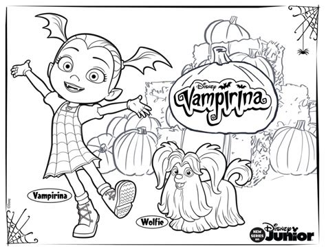 10 Printable Disney Vampirina Coloring Pages