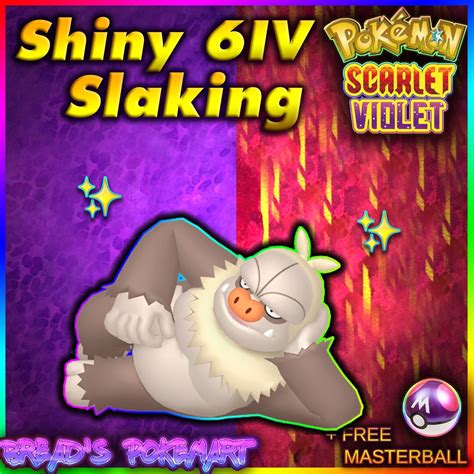 Slaking Shiny 6IV // Pokemon Scarlet & Violet // EV Trained - Etsy