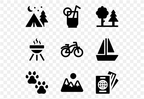 Symbol Tent Camping Clip Art, PNG, 600x564px, Symbol, Area, Black, Black And White, Brand ...