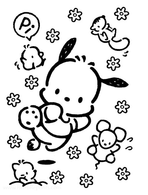 Pochacco Coloring Pages | Coloring Books at Retro Reprints - The world's largest coloring book ...