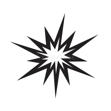 Explosion icon vector stock vector. Illustration of symbol - 130130205