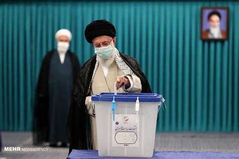 Mehr News Agency - Leader casts his vote in 2021 presidential election ...