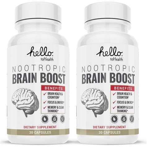 Brain Booster Nootropic Supplement for Mental Clarity, Increased Energy, and Natural Mood Boost ...