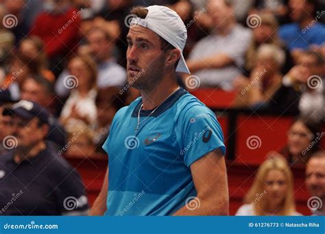 Steve Johnson (USA) editorial stock photo. Image of forehand - 61276773