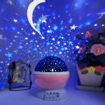 NSCC Star Master Rotating 360 Degree Moon Night Light Lamp Projector With Colors And Usb Cable ...