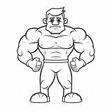 Body Builder Coloring Pages 2025 sketch template