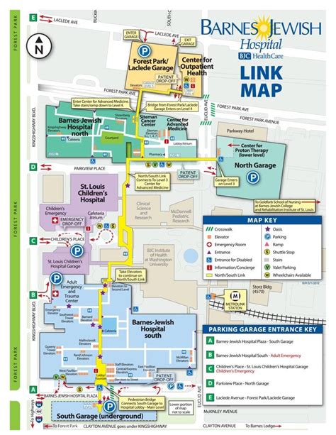 Campus Maps - Patients & Visitors | Campus map, Map, Hospital design ...