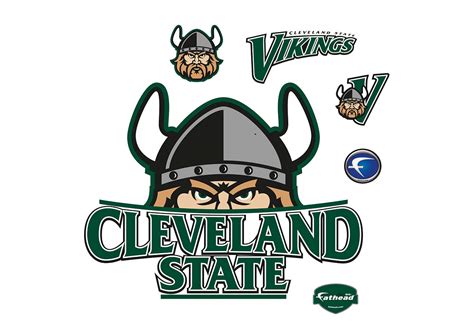 Cleveland State Vikings Logo Wall Decal | Shop Fathead® for Cleveland State Vikings Decor