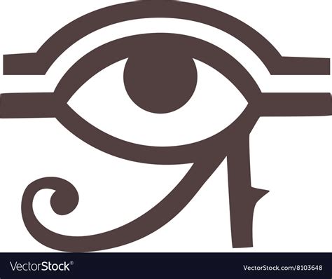 Egypt god ra symbol hand drawn set Royalty Free Vector Image