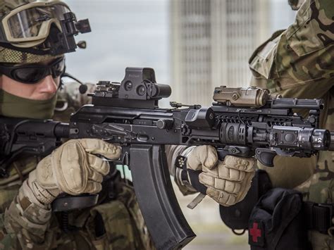 Russian special forces soldier (Alpha team, i think) and his AK-74M ...