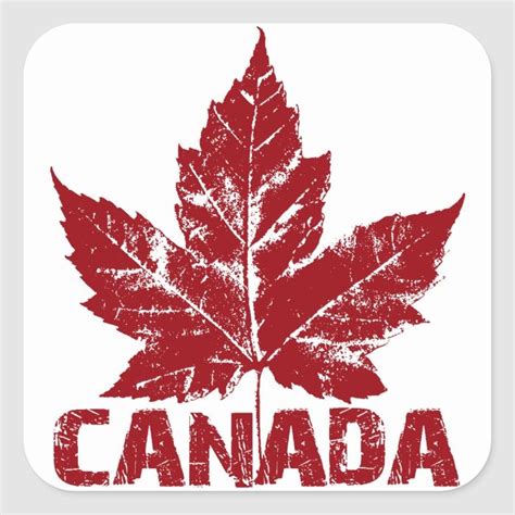 Cool Canada Stickers Maple Leaf Souvenir Stickers | Zazzle | Maple leaf ...