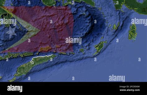 Democratic Republic of Timor-Leste Flag and map animation Stock Video ...