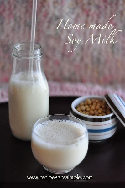 Soy Milk Recipe | How to make Soy Milk - StepsRecipes 'R' Simple